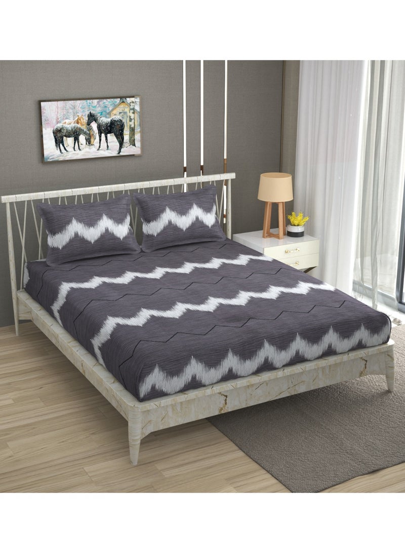 AURIO Premium King Size Flat Bedsheet with 2 Matching Pillowcases – Luxury Oversized 275x275 cm Bedding Set – Ultra-Soft, Breathable Microfiber Fabric with 50x75 cm Pillow Covers – Durable and Fade-Resistant - Image 2